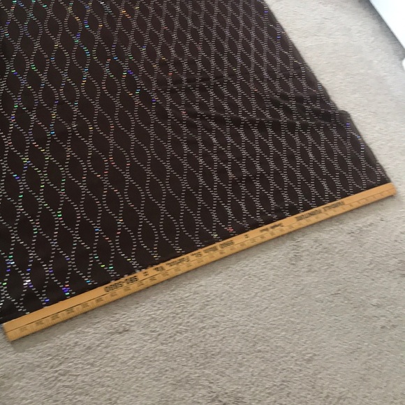 Brown and Silver Sheer Scarf EUC - Picture 3 of 7